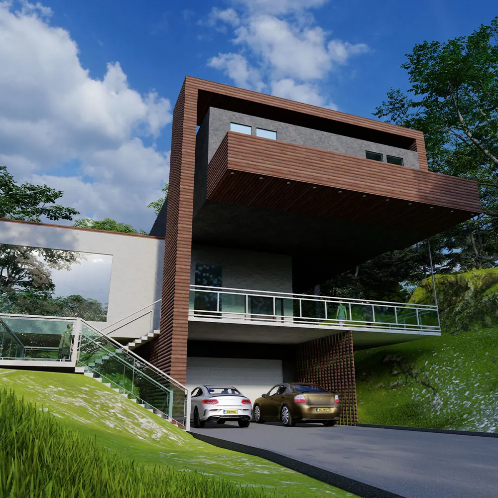 House in the mountains concept design